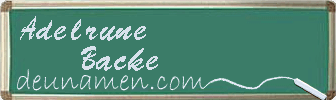 Adelrune Backe Visitenkarte